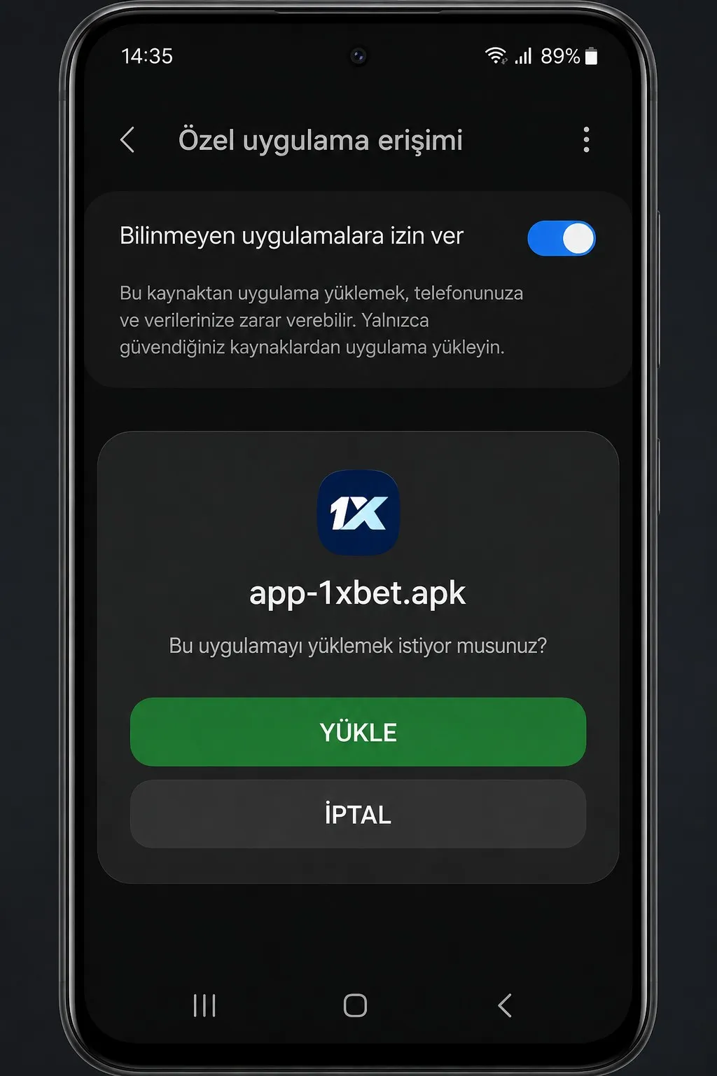 1xBet platformunu Android cihazlara güvenli şekilde kurma